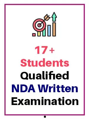 17+ Students Qualified NDA Written Examination.