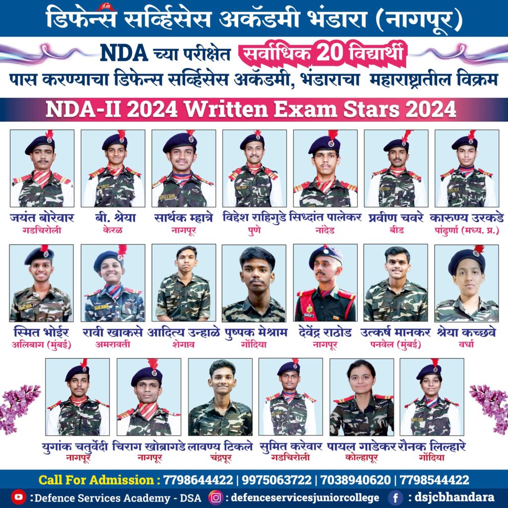 20 Students Qualified NDA Written Exam at one go...