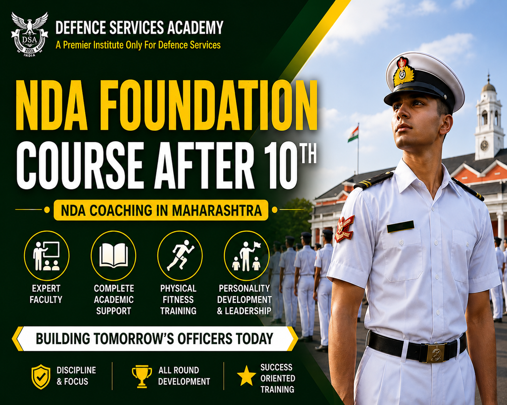 NDA Foundation Course After 10th NDA Coaching in Maharashtra