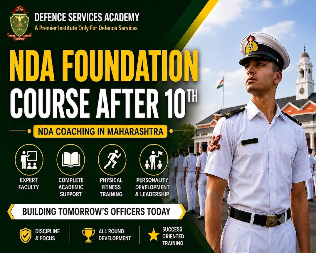 NDA Foundation Course After 10th NDA Coaching in Maharashtra